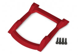 Traxxas TRA6728R Skid plate, roof (body) (red)/ 3x12mm CS (4)