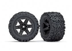 Traxxas TRA6773 Tires & wheels, assembled, glued (2.8') (RXT black