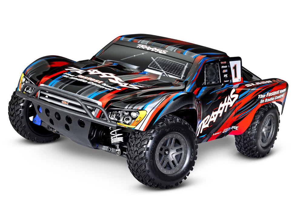 Traxxas TRA68154-4-RED Slash 4X4 Brushless: 1/10 Scale 4WD Short Course Truck, Red