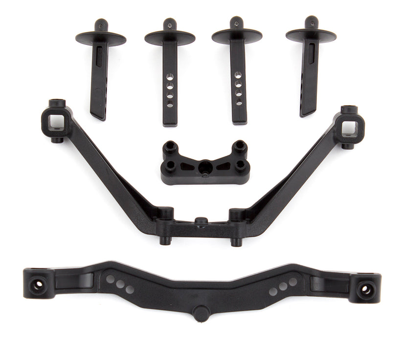 Team Associated  ASC71123 SC6.1 Body Mounts, Front and Rear, for SC6.1