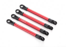 Traxxas TRA7118X Push rods, aluminum (red-anodized) (4) (assembled