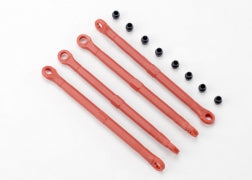 Traxxas TRA7138 Toe link, front & rear (molded composite) (red) (4