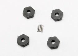 Traxxas TRA7154 Wheel hubs, hex (4)/ axle pins (1.5x8mm) (4)