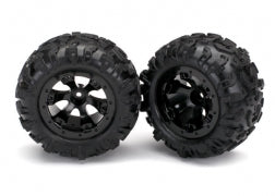 Traxxas TRA7277 Tires and wheels, assembled, glued (Geode black, b