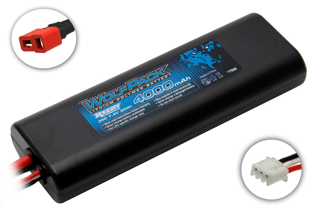 Team Associated  ASC752 Reedy WolfPack LiPo 4000mAh 35C 7.4V Battery Pack