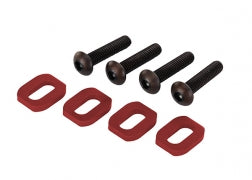 Traxxas TRA7759R Washers, motor mount, aluminum (red-anodized) (4)/