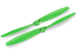 Traxxas TRA7931 Rotor blade set, green (2) (with screws)