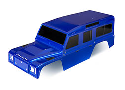 Traxxas TRA8011T Body, Land Rover® Defender®, blue (painted)/ decal