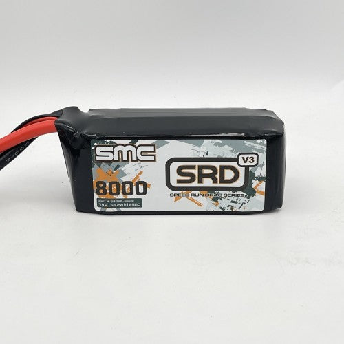 SMC80250-2S2P SRD-V3 7.4V-8000mAh-250C Shorty Softcase Drag Racing pack