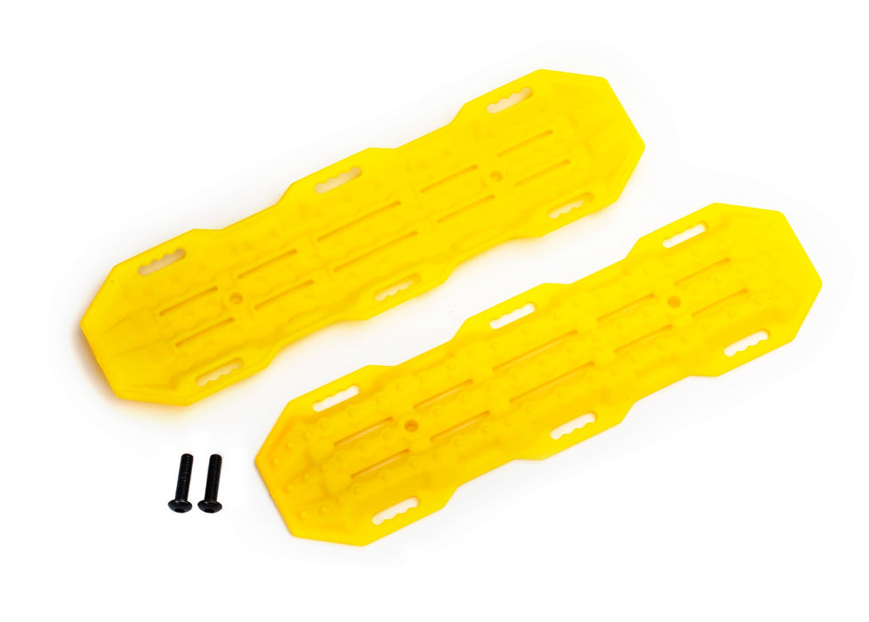 Traxxas TRA8121A Traction boards, yellow/ mounting hardware