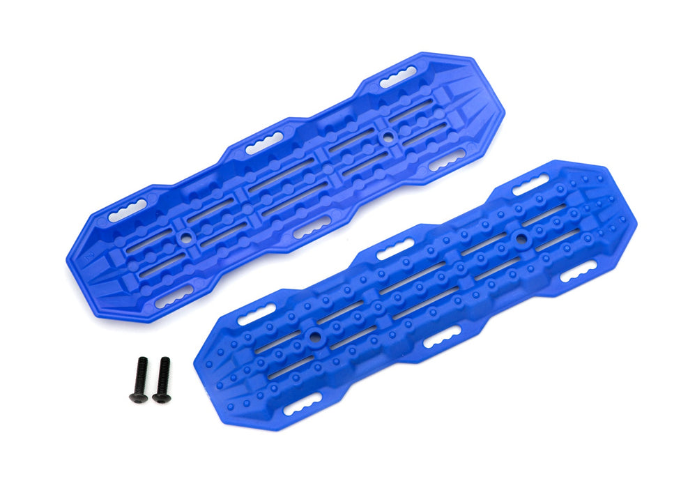 Traxxas TRA8121X Traction boards, blue/ mounting hardware