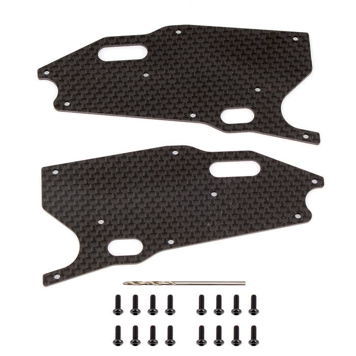 RC8T3.1 FT Graphite Arm Stiffeners, front lower