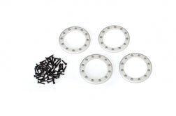 Traxxas TRA8169 Beadlock rings, satin (1.9') (aluminum) (4)/ 2x10