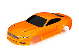 Traxxas TRA8312T Body, Ford Mustang, orange (painted, decals applie