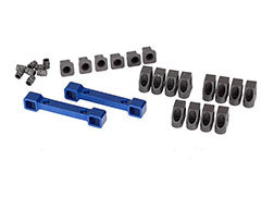 Traxxas TRA8334X Mounts, suspension arms, aluminum (blue-anodized)