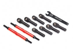 Traxxas TRA8638R Toe links, E-Revo® VXL (TUBES red-anodized, 7075-T