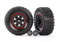 Traxxas TRA8874 Tires and wheels, assembled, glued (2.2' black Mer