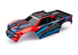 Traxxas TRA8911P Body, Maxx®, red-x (painted)/ decal sheet