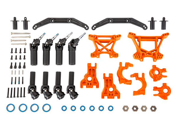 Traxxas TRA9080T PUNISHER PACK: DRIVELINE & SUSPENSION KIT ORNG