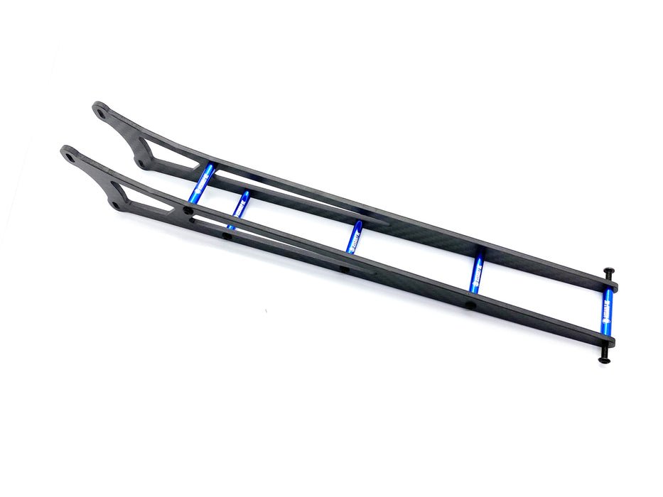 Assault RC Carbon Fiber Adjustable Street Eliminator Wheelie Bar (DR10) (Blue)