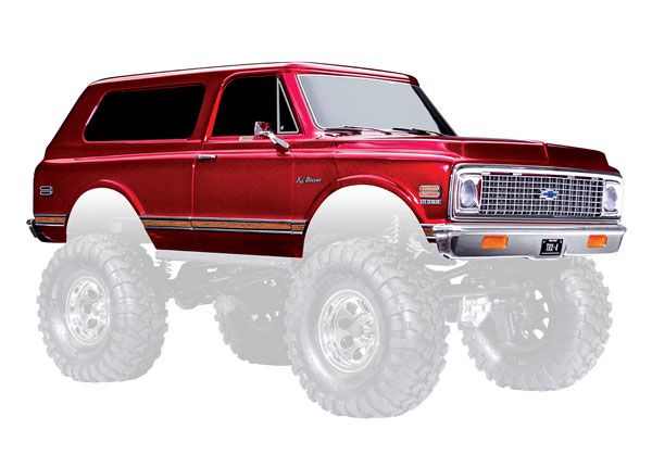 Traxxas TRA9130-RED Body, 72 Chevrolet Blazer Red (Complete) Painted Trx-4 High Trail