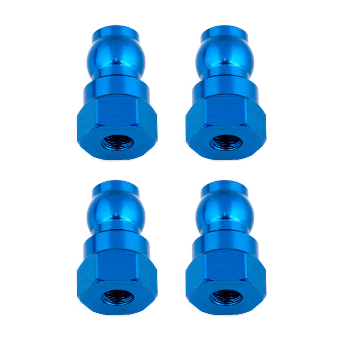 Team Associated  ASC91816 Shock Bushings, 12mm, Blue Aluminum, for B6.1