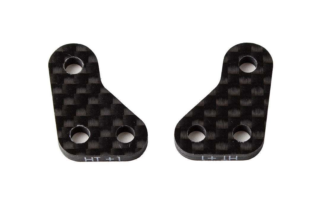 Team Associated  ASC91902 RC10B6.3 Factory Team Carbon Fiber Steering Block Arms, HT +1