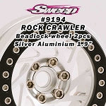 Crawler Beadlock 1.9 Silver Aluminium Wheel 2pcs set
