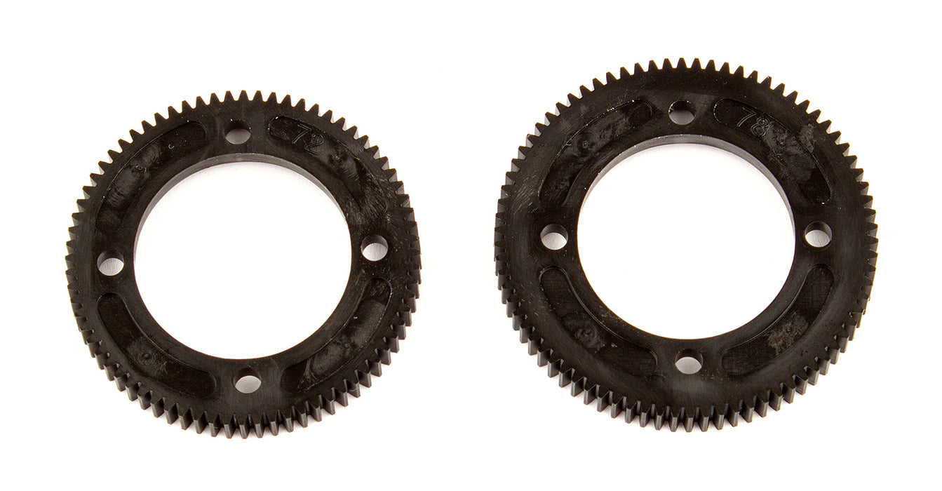 Team Associated  ASC92149 Center Differential Spur Gears, for B74, 72/78 Tooth