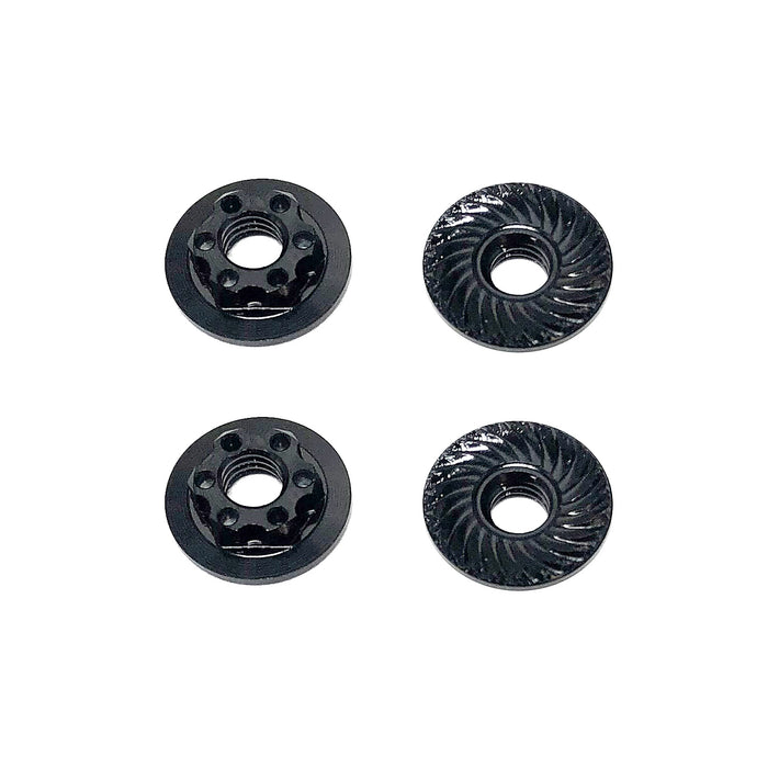 Team Associated  ASC92254 Factory Team M4 Low Profile Wheel Nuts, Black