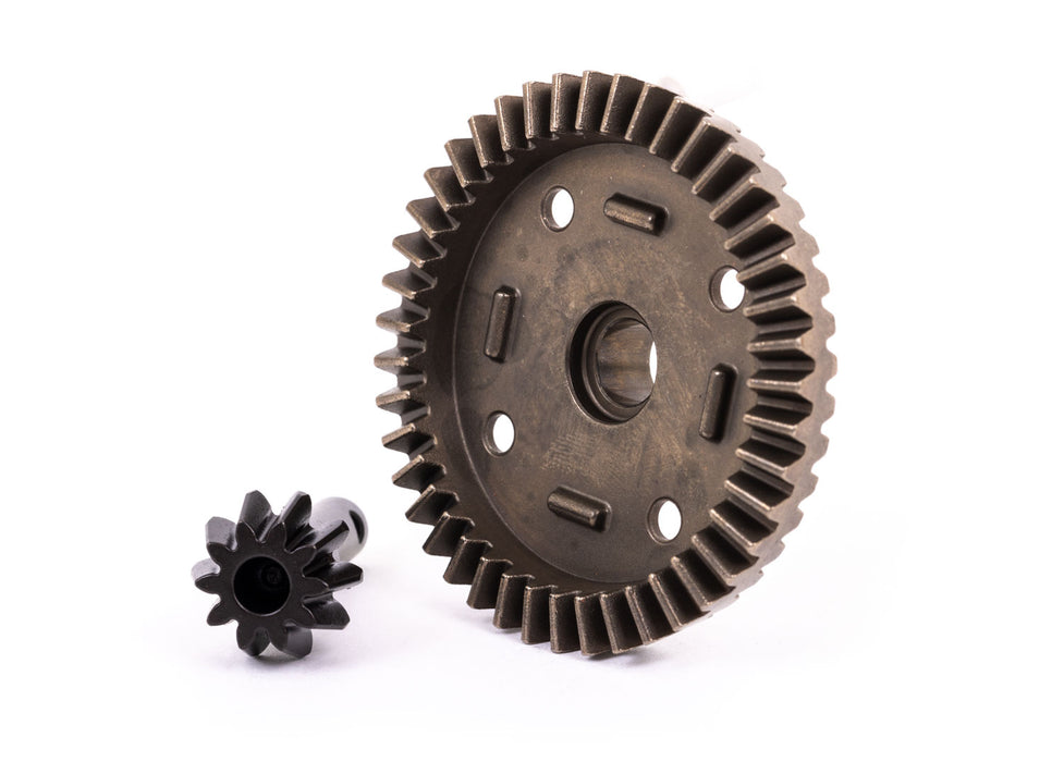 TRA9579 Ring gear, differential/ pinion gear, differential (machined) (front or rear) SLEDGE