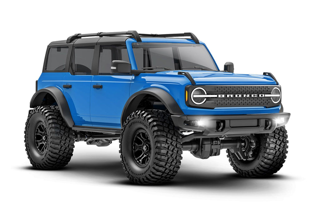 Traxxas TRA97074-1-BLUE TRX-4M Ford Bronco BLUE 1/18 Mini Crawler RTR Battery & Charger