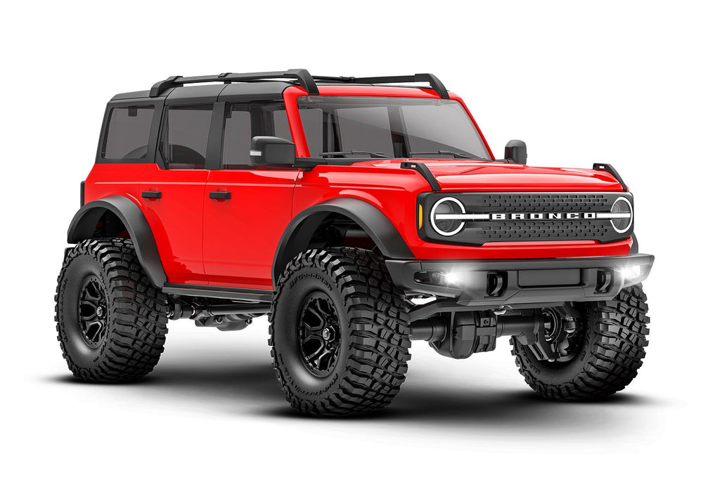 Traxxas TRA97074-1-RED TRX-4M Ford Bronco RED 1/18 Mini Crawler RTR Battery & Charger