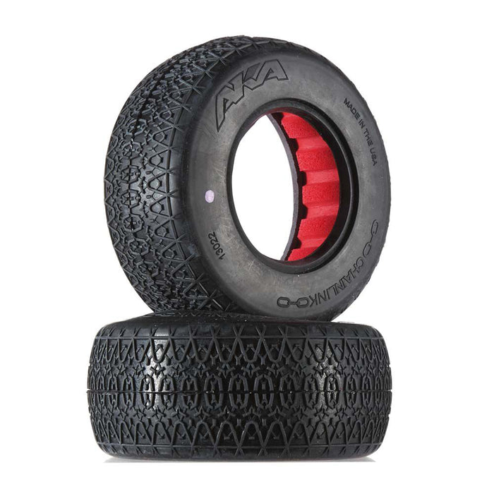 1/10 Chainlink SC Wide Clay Tire w/ Red Insert (2)