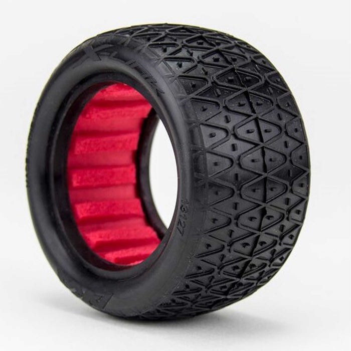 1/10 Buggy Crosslink Spr Soft Tire w/Red Insert(2)