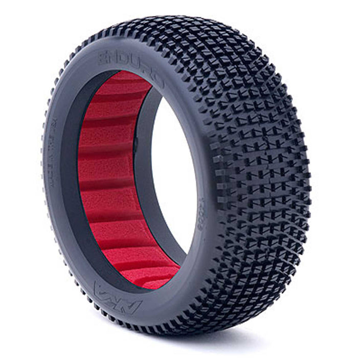 1/8 Buggy Enduro Ultra Soft Tire w/ Red Insert (2)