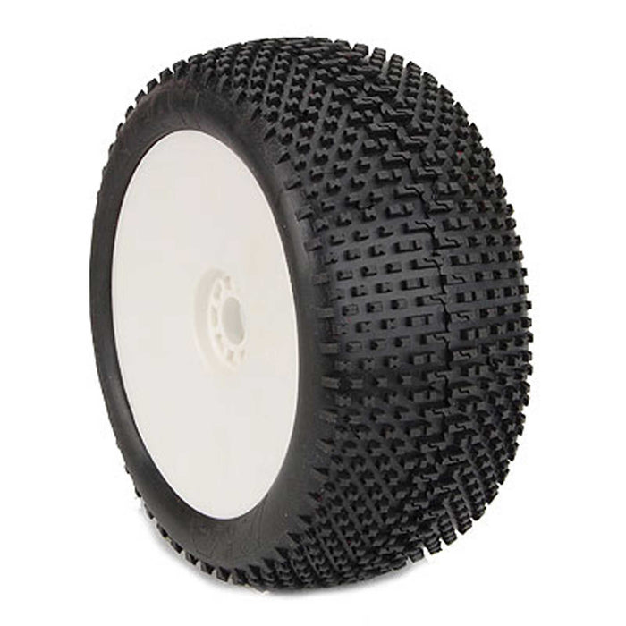 1/8 Truggy Evo I-Beam SSLW Tire Prmnt White (2)