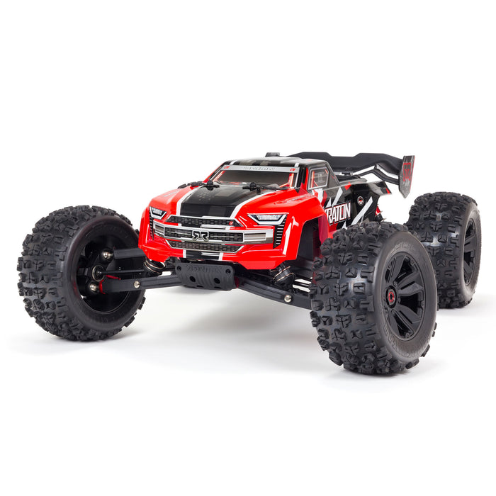 KRATON 6S 4WD BLX 1/8 Speed Monster Truck RTR, Red/Black