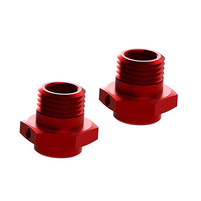 AR310484 - Wheel Hex Aluminum 17mm (16.5mm Thick) Red (2)