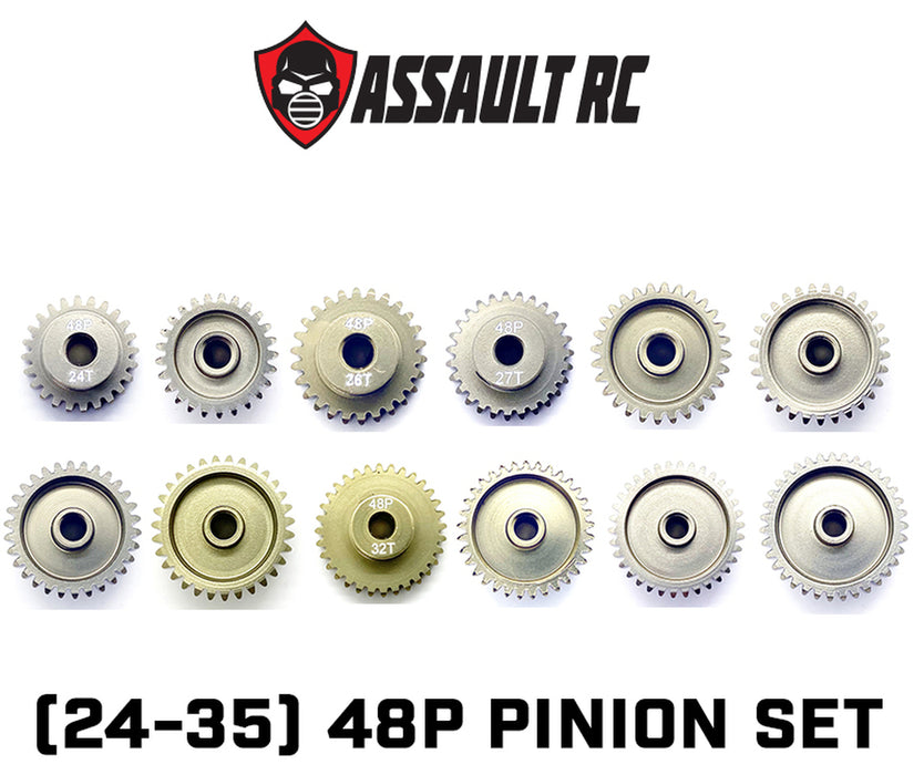 Assault RC 12 Piece 48P Pinion Set (24-35)