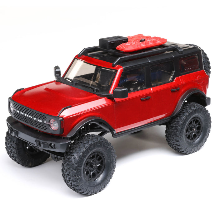AXIAL AXI00006T1 1/24 SCX24 2021 Ford Bronco 4WD Truck Brushed RTR, Red
