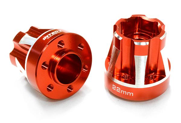 ALLOY 12MM HEX-TO-6 BOLT TYPE WHEEL HUB 22MM THICK FOR 1/10 AXIAL CRAWLER