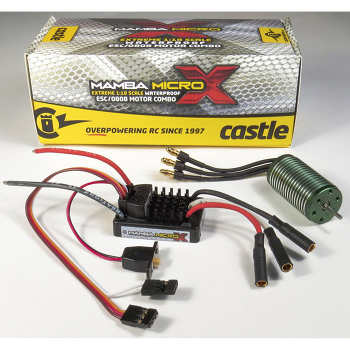Castle Creations 1/18 MAMBA Micro X  ESC w/ 4100KV Motor CSE010014701