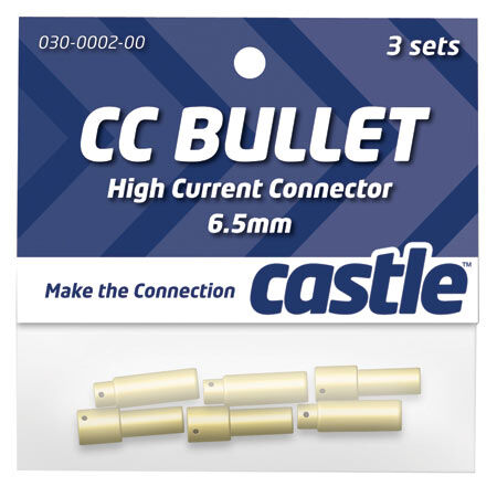 Castle Creations CSECCBUL653 6.5mm High Current CC Bullet Connector Set CSE095000900