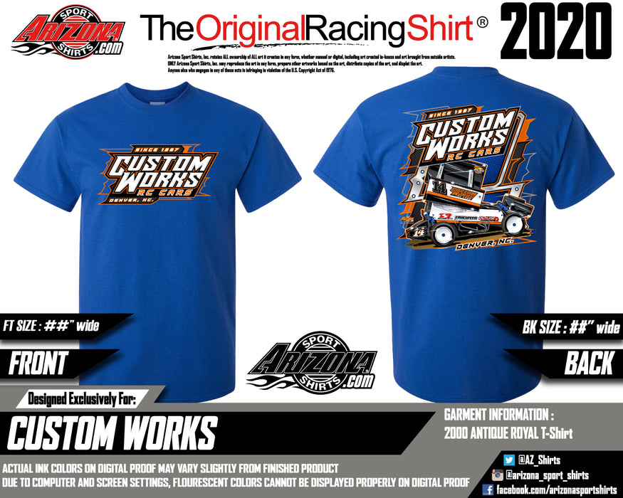 Custom Works Blue 2021 T Shirt