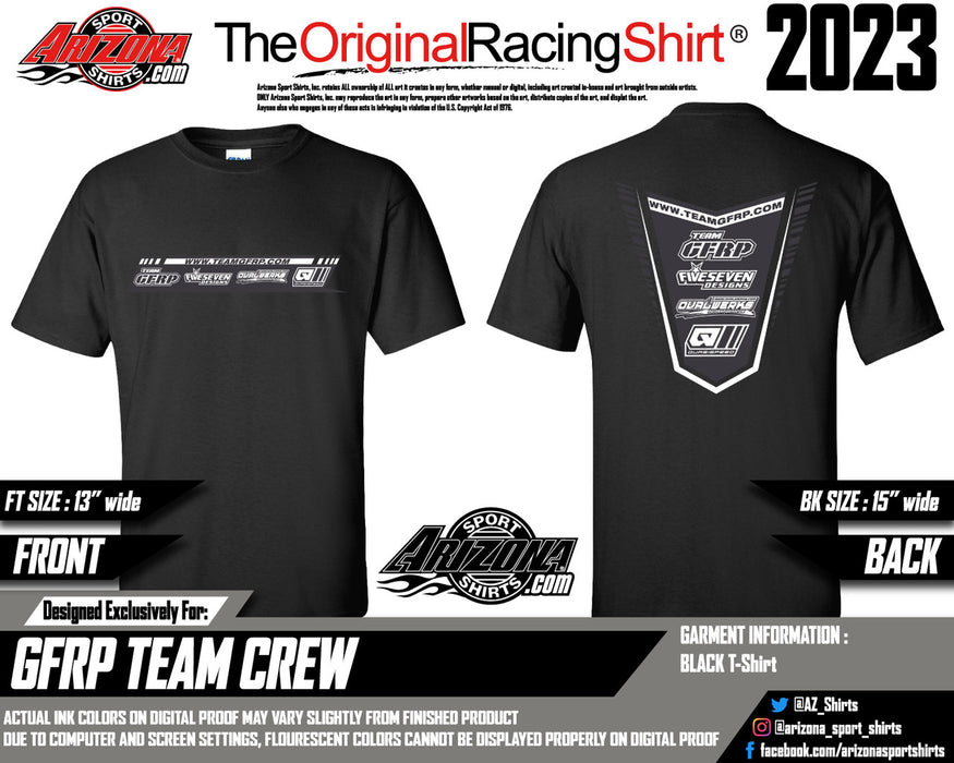 GFRP GFR1082X Team Crew Shirt Black - 2XL