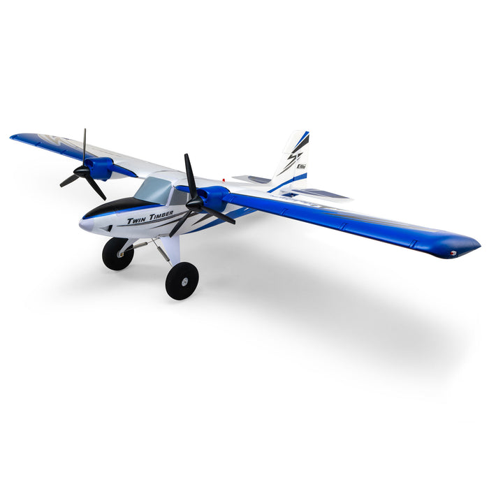E-flite EFL23850 Twin Timber 1.6m BNF Basic with AS3X and SAFE Select Remote Control Bush Air Plane
