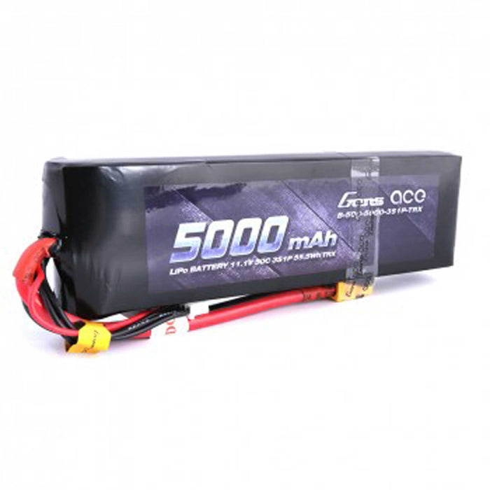 Gens Ace 3S Soft 50C LiPo Battery Pack w/XT60 Connector (11.1V/5000mAh)