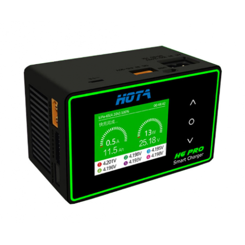 H6 Pro 26A/200W AC/DC Charger with balance board and charging cable