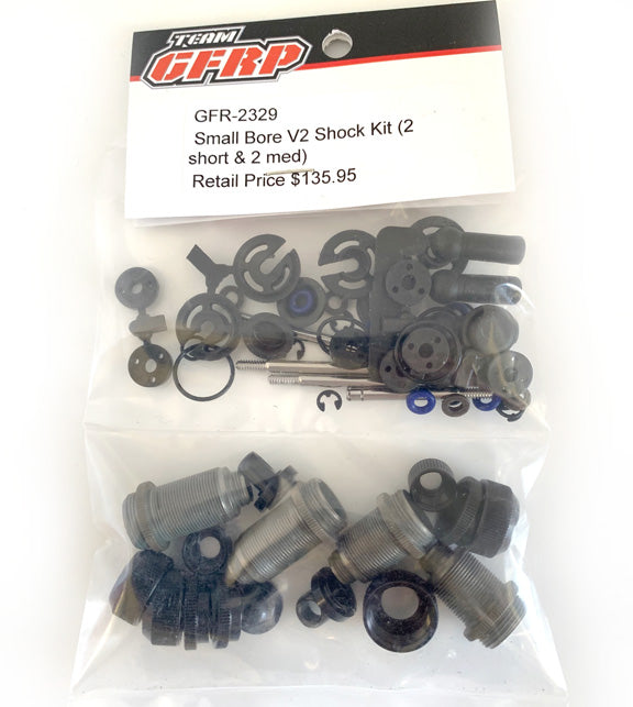 GFRP QUASI GFRQS5104 Small Bore V2 Shock Kit 2 Short & 2 Med GFR2329 QS-5104